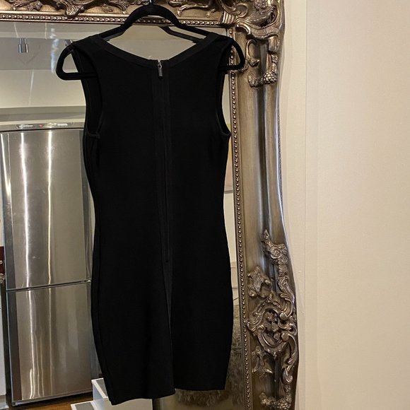 STUNNING Marciano Super Slimming Bodycon Bandage Dress Tie Up Front - Picture 2 of 6